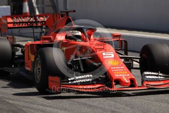 World © Octane Photographic Ltd. Formula 1 – Spanish Pirelli In-season testing. Scuderia Ferrari SF90 – Sebastian Vettel. Circuit de Barcelona Catalunya, Spain. Tuesday 14th May 2019.