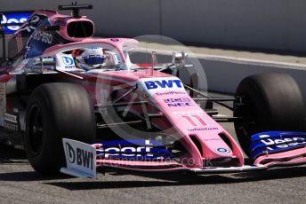 World © Octane Photographic Ltd. Formula 1 – Spanish In-season Pirelli testing. SportPesa Racing Point RP19 - Sergio Perez. Circuit de Barcelona Catalunya, Spain. Tuesday 14th May 2019.