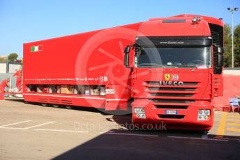 World © Octane Photographic Ltd. Formula 1 – Spanish In-season testing. Scuderia Ferrari Iveco transporter. Circuit de Barcelona Catalunya, Spain. Tuesday 14th May 2019.