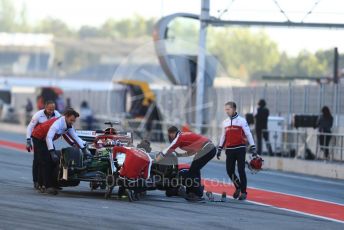 World © Octane Photographic Ltd. Formula 1 – Spanish In-season testing. Alfa Romeo Racing C38 – Callum Ilott. Circuit de Barcelona Catalunya, Spain. Tuesday 14th May 2019.