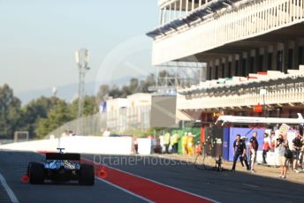 World © Octane Photographic Ltd. Formula 1 – Spanish In-season testing. Mercedes AMG Petronas Motorsport AMG F1 W10 EQ Power+ - Valtteri Bottas hit cones which get stuck in the air flow sensors. Circuit de Barcelona Catalunya, Spain. Tuesday 14th May 2019.