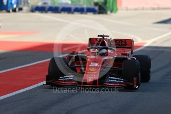 World © Octane Photographic Ltd. Formula 1 – Spanish Pirelli In-season testing. Scuderia Ferrari SF90 – Sebastian Vettel. Circuit de Barcelona Catalunya, Spain. Tuesday 14th May 2019.