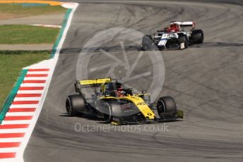 World © Octane Photographic Ltd. Formula 1 – Spanish In-season testing. Renault Sport F1 Team RS19 – Jack Aitken and Alfa Romeo Racing C38 – Kimi Raikkonen. Circuit de Barcelona Catalunya, Spain. Wednesday 15th May 2019.