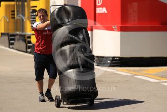 World © Octane Photographic Ltd. Formula 1 – Spanish In-season testing. Alfa Romeo Racing tyres. Circuit de Barcelona Catalunya, Spain. Wednesday 15th May 2019.