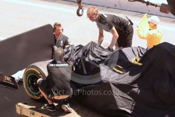 World © Octane Photographic Ltd. Formula 1 – Spanish In-season testing. Mercedes AMG Petronas Motorsport AMG F1 W10 EQ Power+ - Nikita Mazepin. Circuit de Barcelona Catalunya, Spain. Wednesday 15th May 2019.