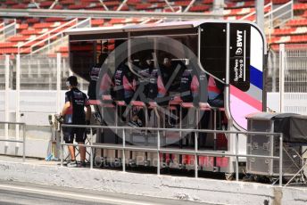 World © Octane Photographic Ltd. Formula 1 – Spanish In-season testing. SportPesa Racing Point team on pit wall. Circuit de Barcelona Catalunya, Spain. Wednesday 15th May 2019.