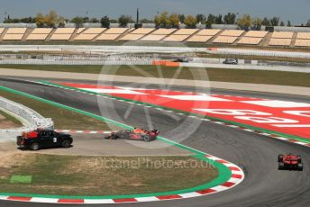 World © Octane Photographic Ltd. Formula 1 – Spanish In-season testing. Aston Martin Red Bull Racing RB15 – Daniel Ticktum stops on circuit. Circuit de Barcelona Catalunya, Spain. Wednesday 15th May 2019.