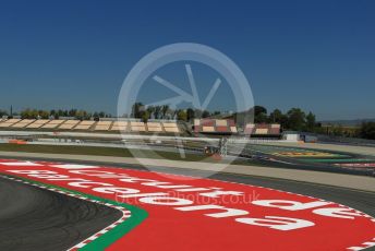 World © Octane Photographic Ltd. Formula 1 – Spanish Pirelli In-season testing. Circuit de Barcelona writing on the circuit. Circuit de Barcelona Catalunya, Spain. Wednesday 15th May 2019.