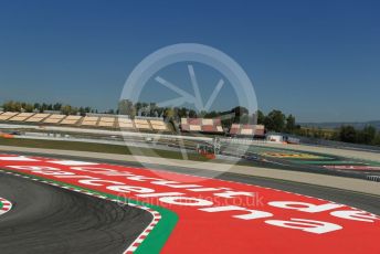 World © Octane Photographic Ltd. Formula 1 – Spanish Pirelli In-season testing. Circuit de Barcelona writing on the circuit. Circuit de Barcelona Catalunya, Spain. Wednesday 15th May 2019.