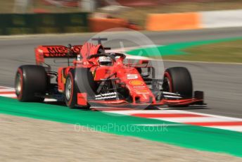 World © Octane Photographic Ltd. Formula 1 – Spanish GP. Practice 1. Scuderia Ferrari SF90 – Sebastian Vettel. Circuit de Barcelona Catalunya, Spain. Friday 10th May 2019.
