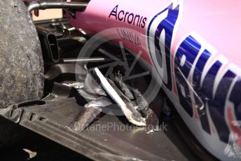 World © Octane Photographic Ltd. Formula 1 – Spanish GP. Practice 1. SportPesa Racing Point RP19 – Lance Strol damaged car gets returned to the pit lanel. Circuit de Barcelona Catalunya, Spain. Friday 10th May 2019.