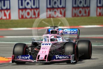 World © Octane Photographic Ltd. Formula 1 – Spanish GP. Practice 1. SportPesa Racing Point RP19 - Sergio Perez. Circuit de Barcelona Catalunya, Spain. Friday 10th May 2019.