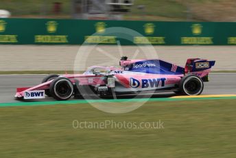 World © Octane Photographic Ltd. Formula 1 – Spanish GP. Practice 2. SportPesa Racing Point RP19 - Sergio Perez. Circuit de Barcelona Catalunya, Spain. Friday 10th May 2019.