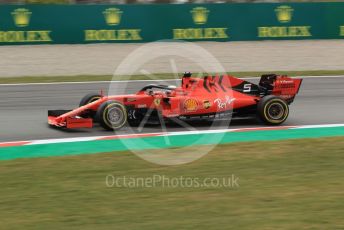 World © Octane Photographic Ltd. Formula 1 – Spanish GP. Practice 2. Scuderia Ferrari SF90 – Sebastian Vettel. Circuit de Barcelona Catalunya, Spain. Friday 10th May 2019.