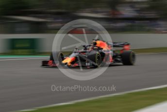 World © Octane Photographic Ltd. Formula 1 – Spanish GP. Practice 2. Aston Martin Red Bull Racing RB15 – Max Verstappen. Circuit de Barcelona Catalunya, Spain. Friday 10th May 2019.