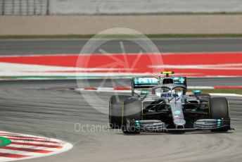 World © Octane Photographic Ltd. Formula 1 – Spanish GP. Practice 2. Mercedes AMG Petronas Motorsport AMG F1 W10 EQ Power+ - Valtteri Bottas. Circuit de Barcelona Catalunya, Spain. Friday 10th May 2019.