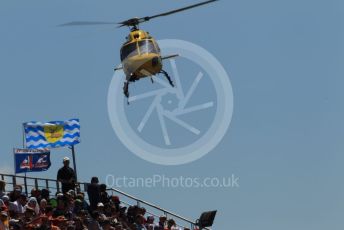 World © Octane Photographic Ltd. Formula 1 – Spanish GP. Race. TV helicopter ready for the start. Circuit de Barcelona Catalunya, Spain. Sunday 12th May 2019.