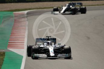 World © Octane Photographic Ltd. Formula 1 – Spanish GP. Race. Mercedes AMG Petronas Motorsport AMG F1 W10 EQ Power+ - Lewis Hamilton and Valtteri Bottas. Circuit de Barcelona Catalunya, Spain. Sunday 12th May 2019.