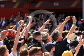 World © Octane Photographic Ltd. Formula 1 – Spanish GP. Parc Ferme sea of mobile phones.... Circuit de Barcelona Catalunya, Spain. Sunday 12th May 2019.