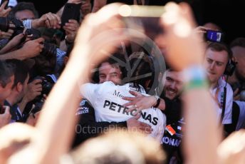World © Octane Photographic Ltd. Formula 1 – Spanish GP. Parc Ferme. Mercedes AMG Petronas Motorsport AMG F1 W10 EQ Power+ - Lewis Hamilton. Circuit de Barcelona Catalunya, Spain. Sunday 12th May 2019.