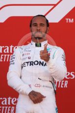World © Octane Photographic Ltd. Formula 1 – Spanish GP. Podium. Mercedes AMG Petronas Motorsport AMG F1 W10 EQ Power+ - Lewis Hamilton. Circuit de Barcelona Catalunya, Spain. Sunday 12th May 2019.