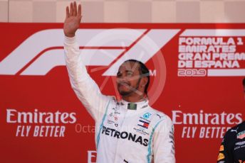 World © Octane Photographic Ltd. Formula 1 – Spanish GP. Podium. Mercedes AMG Petronas Motorsport AMG F1 W10 EQ Power+ - Lewis Hamilton. Circuit de Barcelona Catalunya, Spain. Sunday 12th May 2019.