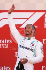 World © Octane Photographic Ltd. Formula 1 – Spanish GP. Podium. Mercedes AMG Petronas Motorsport AMG F1 W10 EQ Power+ - Lewis Hamilton. Circuit de Barcelona Catalunya, Spain. Sunday 12th May 2019.