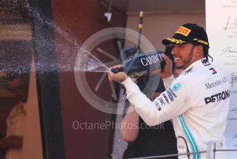 World © Octane Photographic Ltd. Formula 1 – Spanish GP. Podium. Mercedes AMG Petronas Motorsport AMG F1 W10 EQ Power+ - Lewis Hamilton. Circuit de Barcelona Catalunya, Spain. Sunday 12th May 2019.