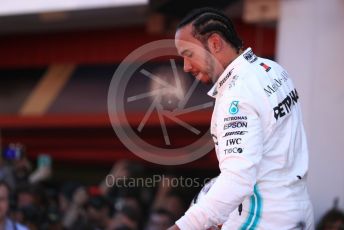 World © Octane Photographic Ltd. Formula 1 – Spanish GP. Parc Ferme. Mercedes AMG Petronas Motorsport AMG F1 W10 EQ Power+ - Lewis Hamilton. Circuit de Barcelona Catalunya, Spain. Sunday 12th May 2019.