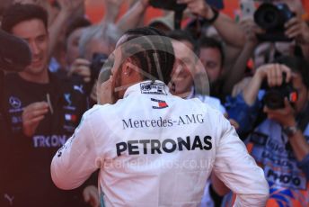 World © Octane Photographic Ltd. Formula 1 – Spanish GP. Parc Ferme. Mercedes AMG Petronas Motorsport AMG F1 W10 EQ Power+ - Lewis Hamilton. Circuit de Barcelona Catalunya, Spain. Sunday 12th May 2019.