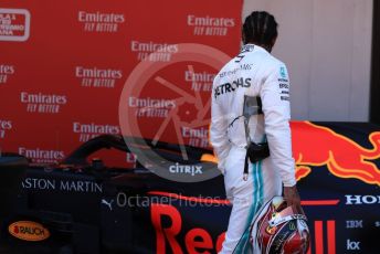World © Octane Photographic Ltd. Formula 1 – Spanish GP. Parc Ferme. Mercedes AMG Petronas Motorsport AMG F1 W10 EQ Power+ - Lewis Hamilton. Circuit de Barcelona Catalunya, Spain. Sunday 12th May 2019.