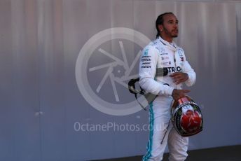 World © Octane Photographic Ltd. Formula 1 – Spanish GP. Parc Ferme. Mercedes AMG Petronas Motorsport AMG F1 W10 EQ Power+ - Lewis Hamilton. Circuit de Barcelona Catalunya, Spain. Sunday 12th May 2019.