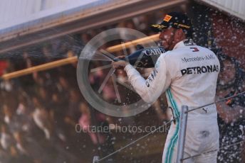 World © Octane Photographic Ltd. Formula 1 – Spanish GP. Podium. Mercedes AMG Petronas Motorsport AMG F1 W10 EQ Power+ - Lewis Hamilton. Circuit de Barcelona Catalunya, Spain. Sunday 12th May 2019.