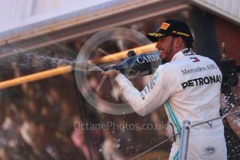 World © Octane Photographic Ltd. Formula 1 – Spanish GP. Podium. Mercedes AMG Petronas Motorsport AMG F1 W10 EQ Power+ - Lewis Hamilton. Circuit de Barcelona Catalunya, Spain. Sunday 12th May 2019.