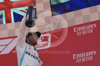 World © Octane Photographic Ltd. Formula 1 – Spanish GP. Podium. Mercedes AMG Petronas Motorsport AMG F1 W10 EQ Power+ - Lewis Hamilton. Circuit de Barcelona Catalunya, Spain. Sunday 12th May 2019.