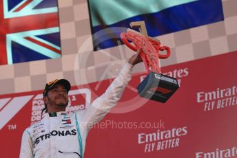 World © Octane Photographic Ltd. Formula 1 – Spanish GP. Podium. Mercedes AMG Petronas Motorsport AMG F1 W10 EQ Power+ - Lewis Hamilton. Circuit de Barcelona Catalunya, Spain. Sunday 12th May 2019.