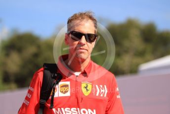 World © Octane Photographic Ltd. Formula 1 – Spanish GP. Thursday Setup. Scuderia Ferrari SF90 – Sebastian Vettel. Circuit de Barcelona Catalunya, Spain. Thursday 9th May 2019.
