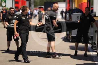 World © Octane Photographic Ltd. Formula 1 – Spanish GP. Thursday Setup. Rich Energy Haas F1 Team VF19. Circuit de Barcelona Catalunya, Spain. Thursday 9th May 2019.