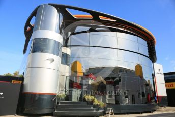 World © Octane Photographic Ltd. Formula 1 – Spanish GP. Thursday Setup. McLaren Brand centre. Circuit de Barcelona Catalunya, Spain. Thursday 9th May 2019.