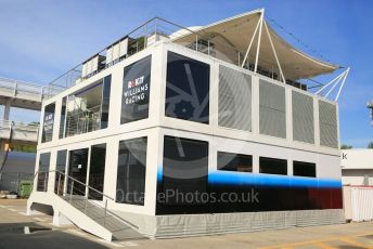 World © Octane Photographic Ltd. Formula 1 – Spanish GP. Thursday Setup. ROKiT Williams Racing motorhome. Circuit de Barcelona Catalunya, Spain. Thursday 9th May 2019.