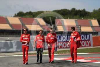 World © Octane Photographic Ltd. Formula 1 – Spanish GP. Thursday Track Walk. Scuderia Ferrari SF90 – Sebastian Vettel. Circuit de Barcelona Catalunya, Spain. Thursday 9th May 2019.