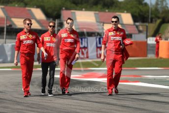 World © Octane Photographic Ltd. Formula 1 – Spanish GP. Thursday Track Walk. Scuderia Ferrari SF90 – Sebastian Vettel. Circuit de Barcelona Catalunya, Spain. Thursday 9th May 2019.