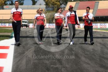 World © Octane Photographic Ltd. Formula 1 – Spanish GP. Thursday Track walk. Alfa Romeo Racing C38 – Antonio Giovinazzi. Circuit de Barcelona Catalunya, Spain. Thursday 9th May 2019.