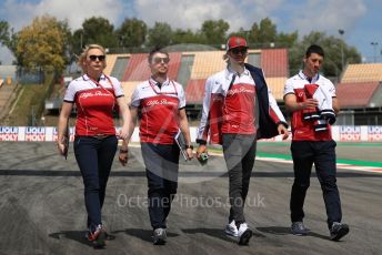 World © Octane Photographic Ltd. Formula 1 – Spanish GP. Thursday Track walk. Alfa Romeo Racing C38 – Antonio Giovinazzi. Circuit de Barcelona Catalunya, Spain. Thursday 9th May 2019.