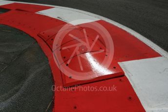 World © Octane Photographic Ltd. Formula 1 – Spanish GP. Thursday Track walk. New raised kerb. Circuit de Barcelona Catalunya, Spain. Thursday 9th May 2019.