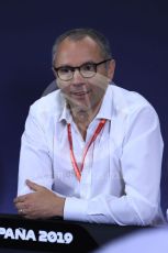 World © Octane Photographic Ltd. Formula 1 – Spanish GP. F2 18inch tyre Press Conference.  Stefano Domenicali – President of FIA Single-Seater Commission. Circuit de Barcelona Catalunya, Spain. Thursday 9th May 2019.