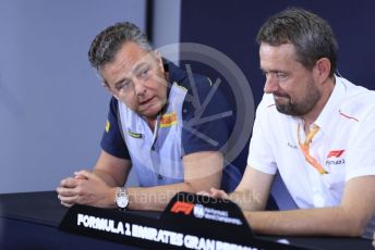 World © Octane Photographic Ltd. Formula 1 – Spanish GP. F2 18inch tyre Press Conference.  Mario Isola – Pirelli Head of F1 and Car Racing. Circuit de Barcelona Catalunya, Spain. Thursday 9th May 2019.