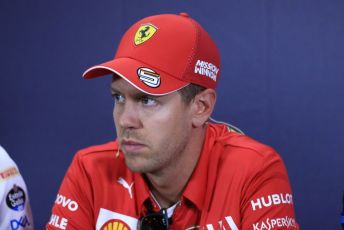 World © Octane Photographic Ltd. Formula 1 – Spanish GP. FIA Drivers’ Press Conference. Scuderia Ferrari SF90 – Sebastian Vettel. Circuit de Barcelona Catalunya, Spain. Thursday 9th May 2019.