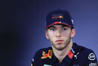 World © Octane Photographic Ltd. Formula 1 – Spanish GP. FIA Drivers’ Press Conference. Aston Martin Red Bull Racing RB15 – Pierre Gasly. Circuit de Barcelona Catalunya, Spain. Thursday 9th May 2019.