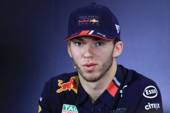 World © Octane Photographic Ltd. Formula 1 – Spanish GP. FIA Drivers’ Press Conference. Aston Martin Red Bull Racing RB15 – Pierre Gasly. Circuit de Barcelona Catalunya, Spain. Thursday 9th May 2019.